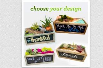 Plant Nite: Choose Your Chalkboard Planter Design